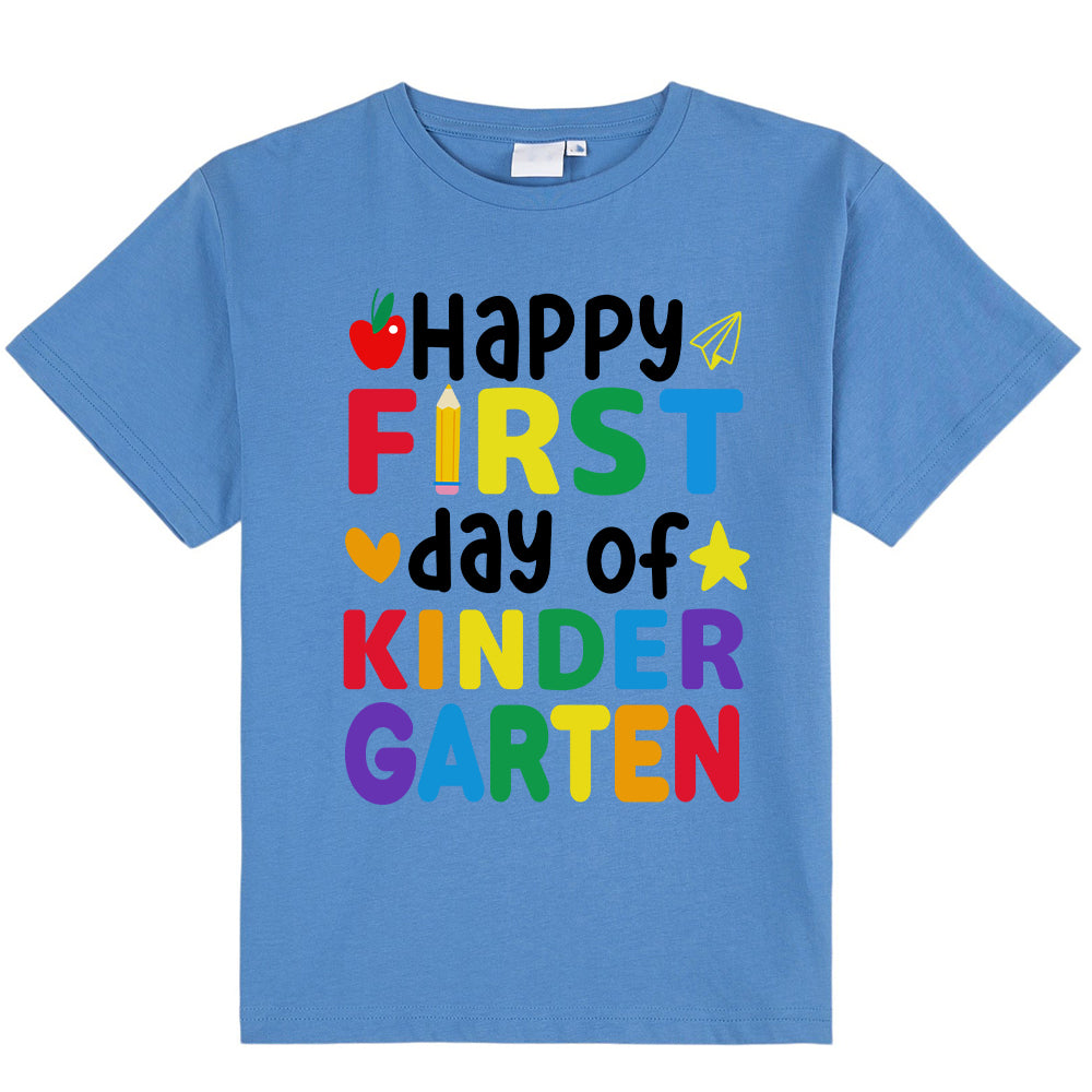 Personalized  Happy First Day Of Kindergarten Class T-Shirt