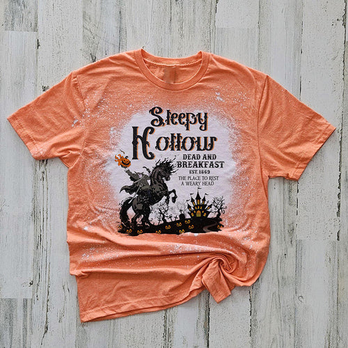Sleepy Hollow Headless Horseman Teacher Printed Super Soft T-Shirt