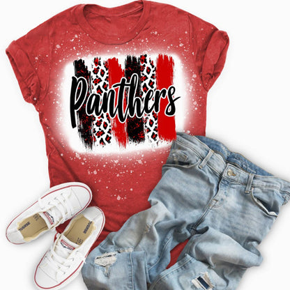 Personalized Mascot Stripe Graffiti Teacher Printed Super Soft T-Shirt