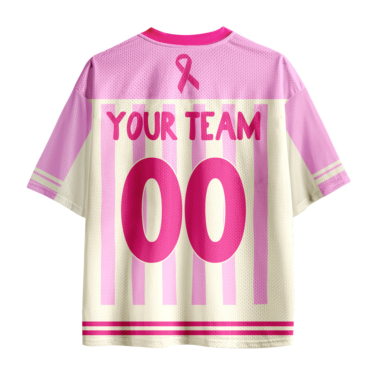 Personalized I Wear Pink For Breast Cancer Teacher Mesh Jersey