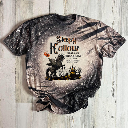 Sleepy Hollow Headless Horseman Teacher Printed Super Soft T-Shirt