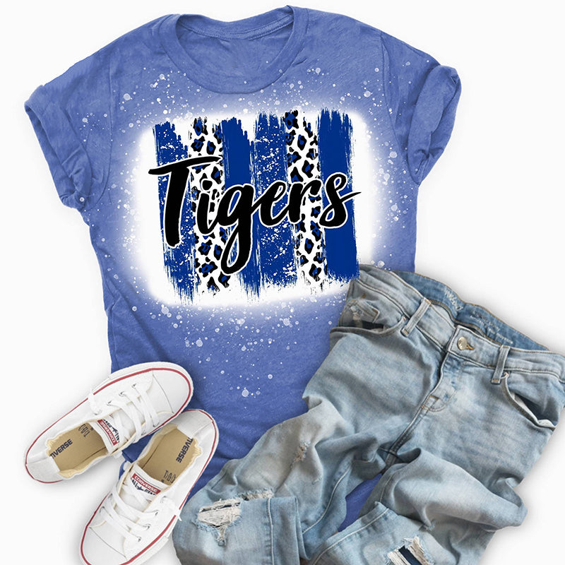 Personalized Mascot Stripe Graffiti Teacher Printed Super Soft T-Shirt
