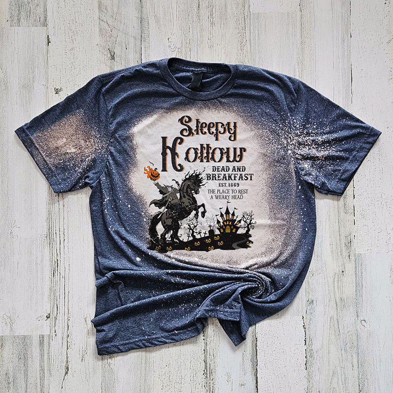 Sleepy Hollow Headless Horseman Teacher Printed Super Soft T-Shirt