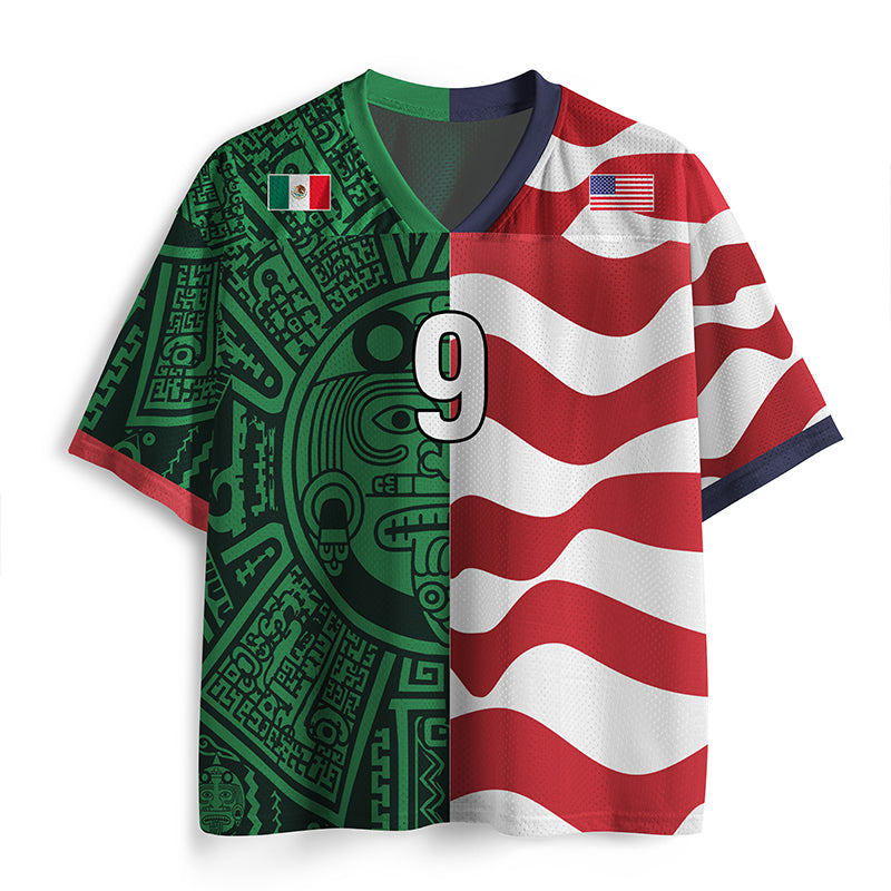 Personalized Name And Number Mexico Soccer Fan Teacher Mesh Jersey