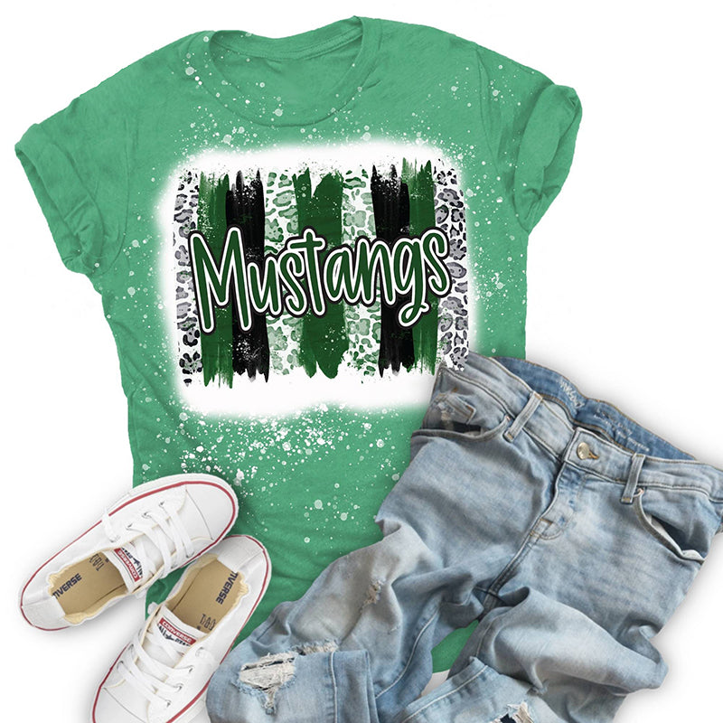 Personalized Mascot Stripe Graffiti Teacher Printed Super Soft T-Shirt