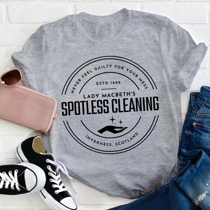 Spotless Cleaning Teacher T-Shirt
