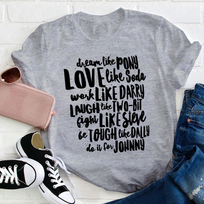 Famous Book Character Names Teacher T-Shirt