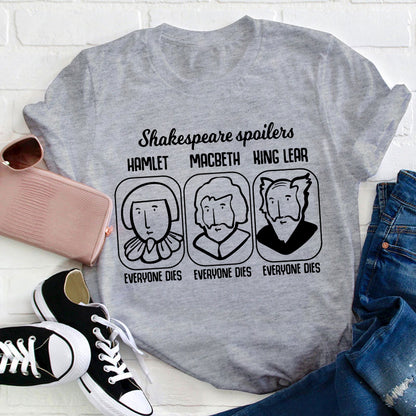 Funny Literature Spoilers Teacher T-Shirt