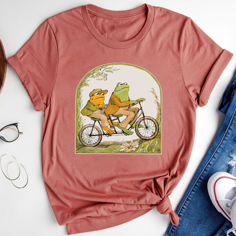 Frog And Friend Literature Teacher T-Shirt