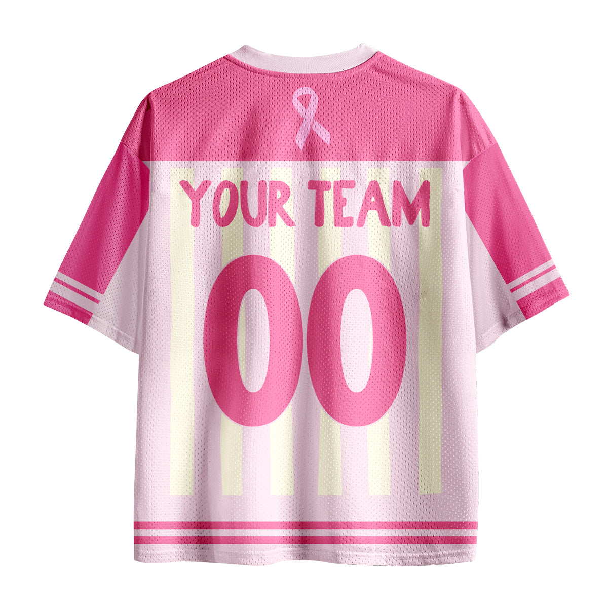 Personalized I Wear Pink For Breast Cancer Teacher Mesh Jersey