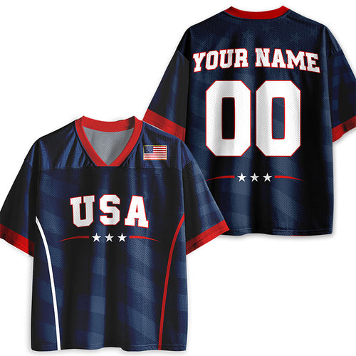 Personalized Name And Number USA Teacher Mesh Jersey