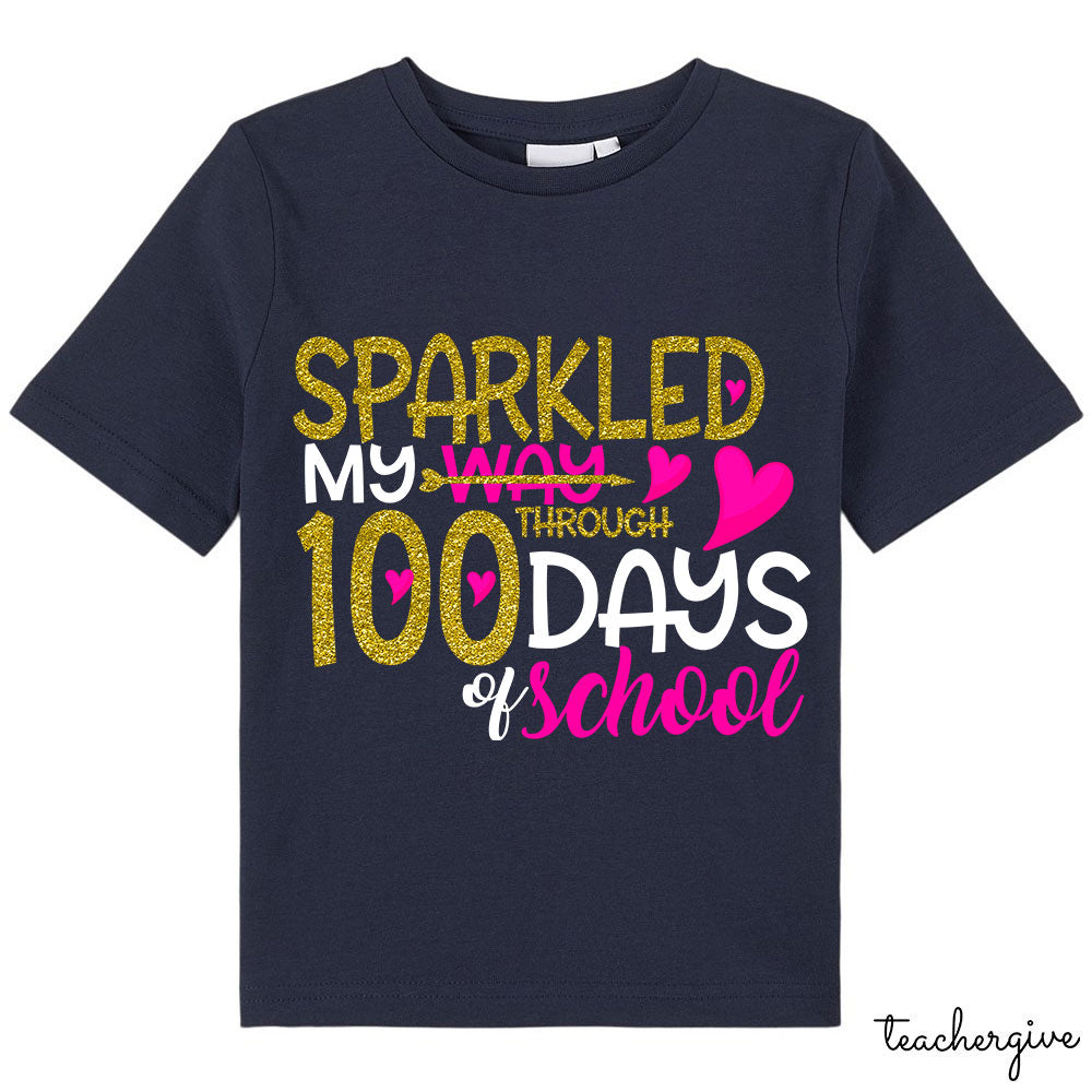 Sparkled My Way Through 100 Days Of School Class T-Shirt