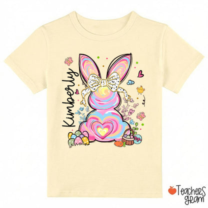 Personalized Little Girls Easter Class T-Shirt