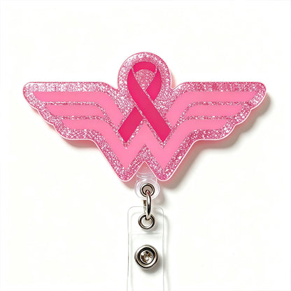 Wonder Woman Breast Cancer Awareness Badge Reel