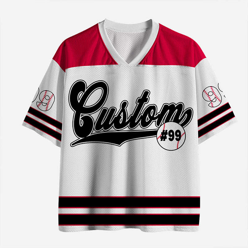 Personalized Name And Number Mascot Sport Game Day Teacher Mesh Jersey