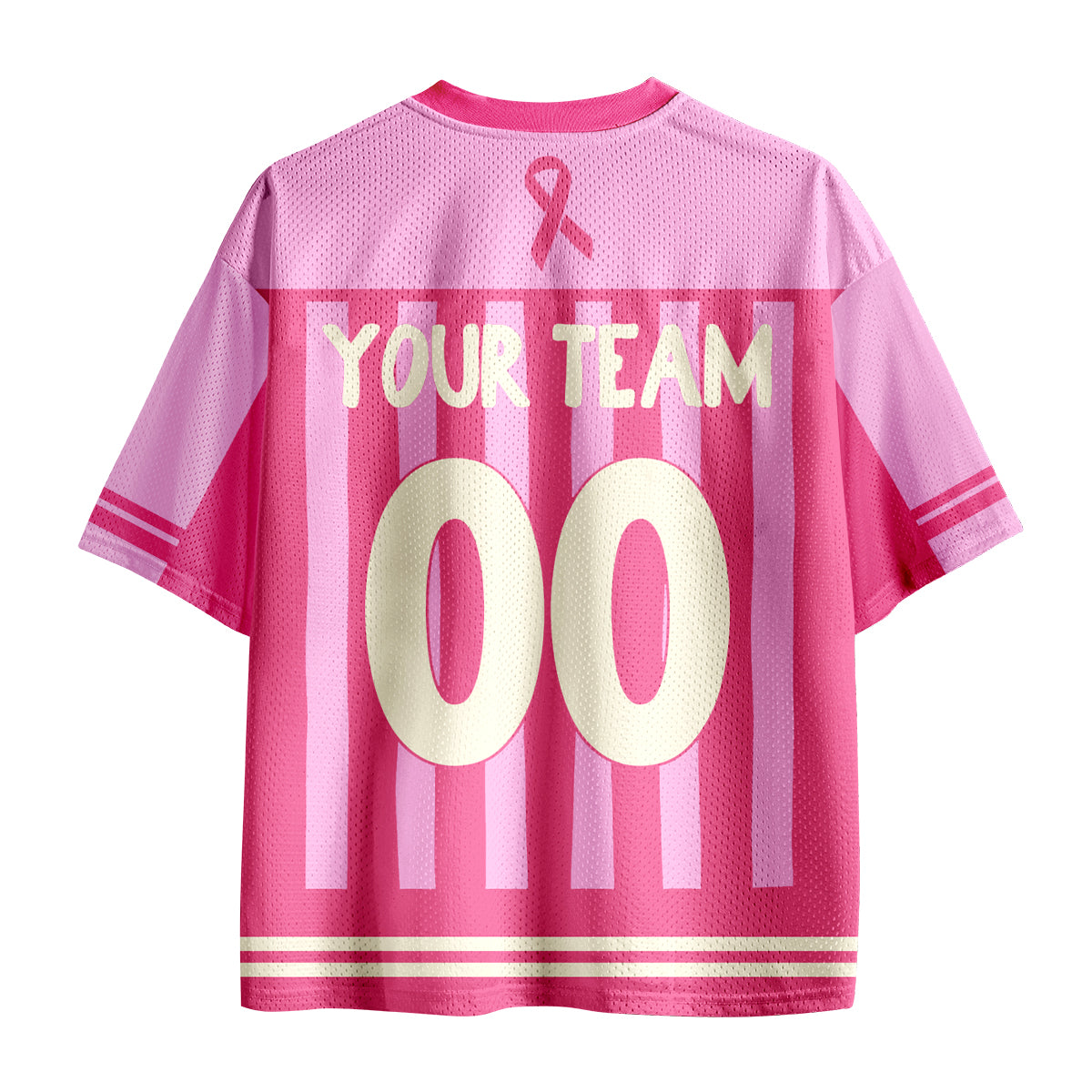 Personalized I Wear Pink For Breast Cancer Teacher Mesh Jersey