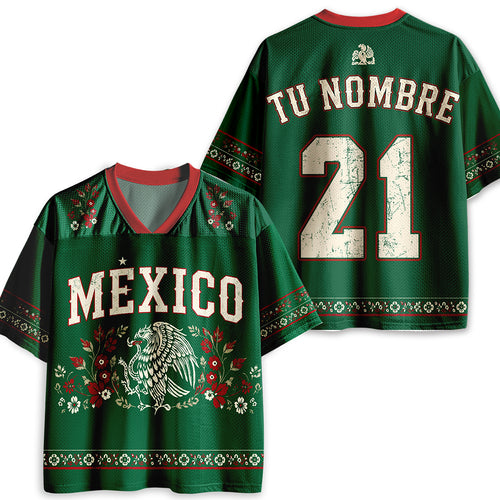 Personalized Mexico Inspired Game Day Teacher Mesh Jersey