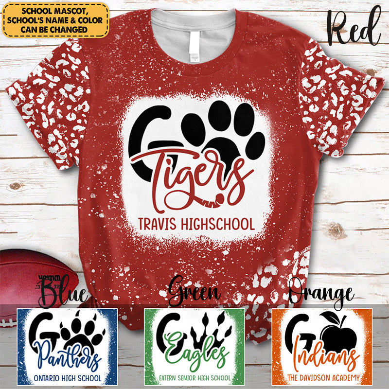 Personalized Go Cheer Up Mascot Teacher Printed Super Soft T-Shirt