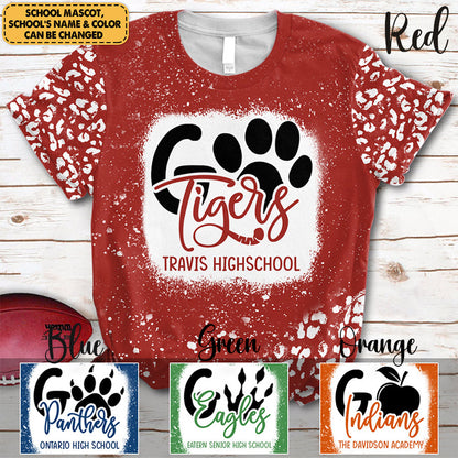 Personalized Go Cheer Up Mascot Teacher Printed Super Soft T-Shirt