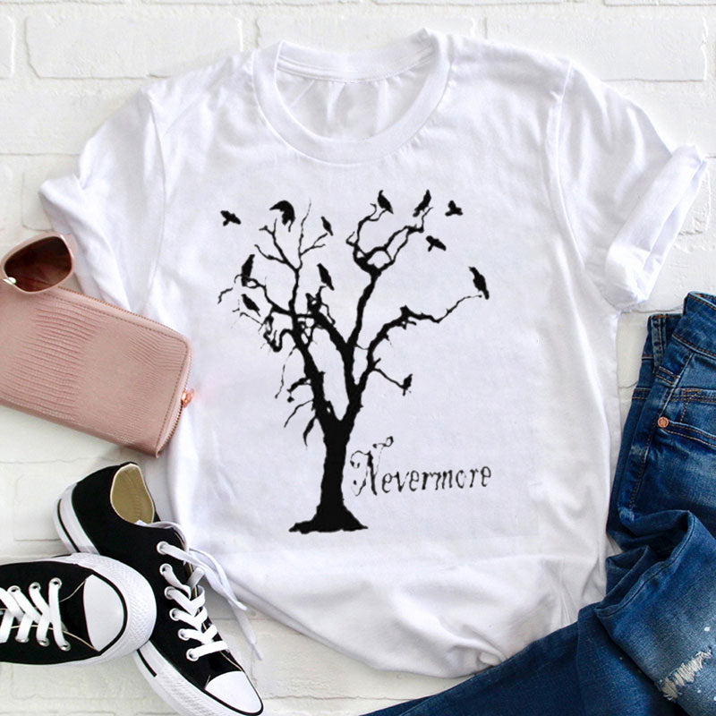Dead Tree and Raven Teacher T-Shirt