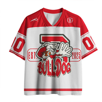 Personalized Number Bulldogs Teacher Mesh Jersey
