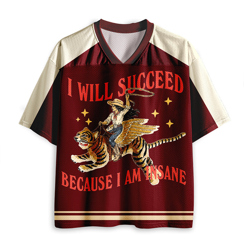 Personalized Name Number Western Winged Tiger Cowgirl Graphic Color Block Teacher Mesh Jersey