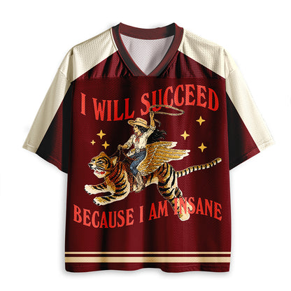 Personalized Name Number Western Winged Tiger Cowgirl Graphic Color Block Teacher Mesh Jersey