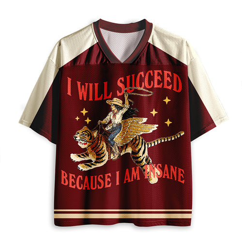 Personalized Name Number Western Winged Tiger Cowgirl Graphic Color Block Teacher Mesh Jersey