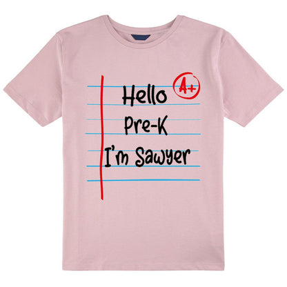 Personalized Notebook Style Creative Design Class T-Shirt