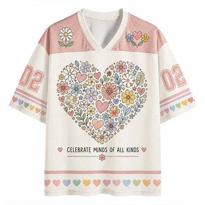 Personalized Mascot Pennant Initial School Spirit Teacher Mesh Jersey