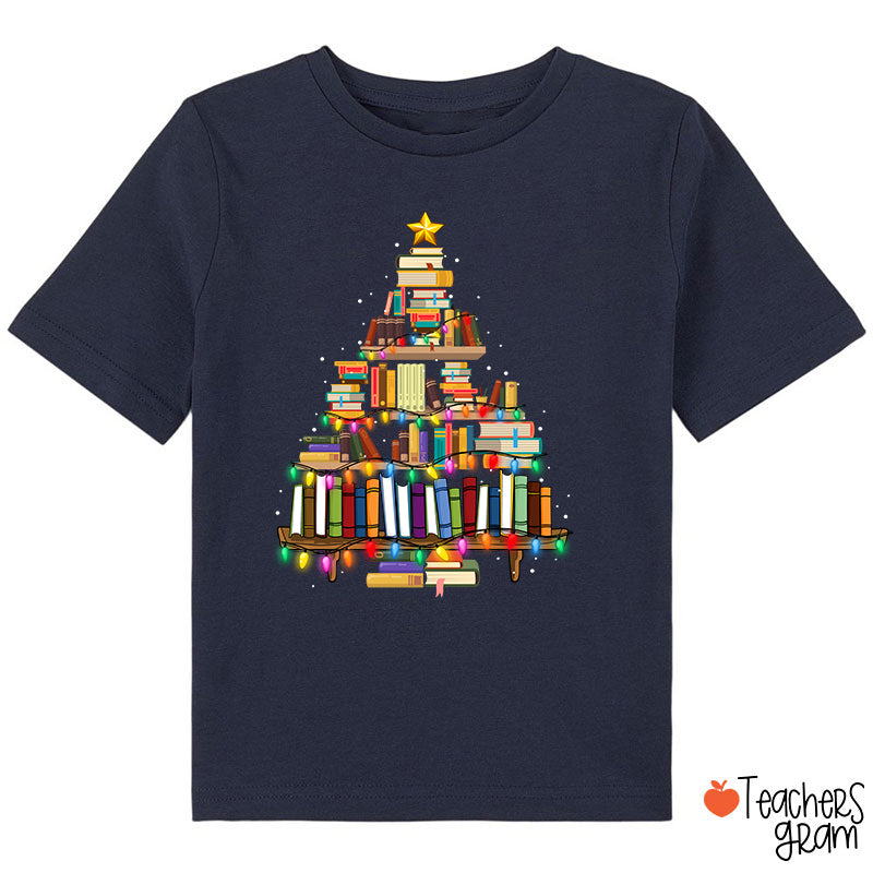 Book Christmas Tree Class T-Shirt