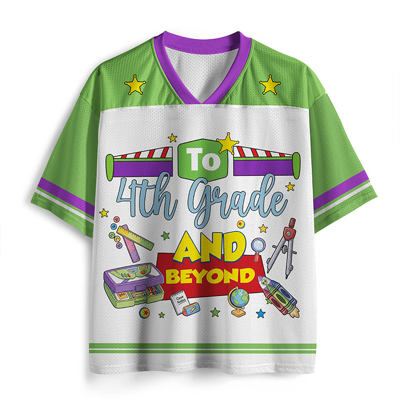 Personalized Name And Grade Teacher Story Beyond Teacher Mesh Jersey