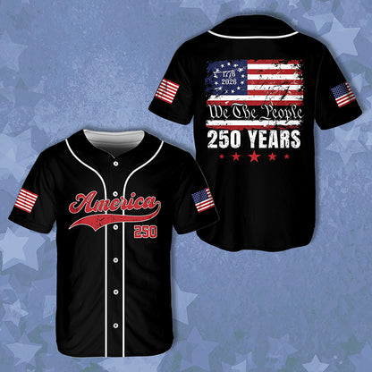 We The People USA 250 Years Teacher Baseball Jersey