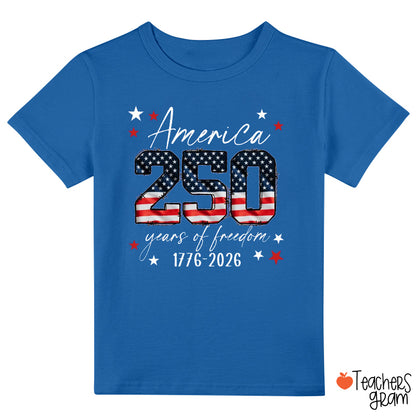 USA 250 Years Of Freedom 1776-2026 Class T-Shirt