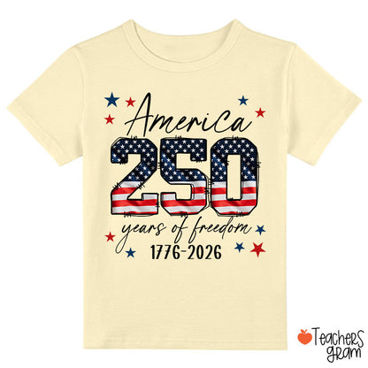 USA 250 Years Of Freedom 1776-2026 Class T-Shirt