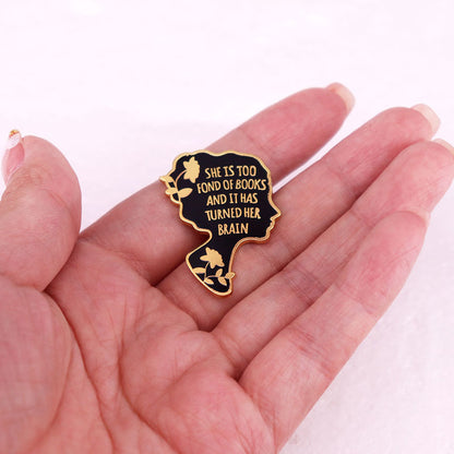 Book Lover Teacher Pin
