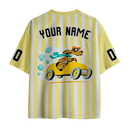 Personalized Grade And Name Go Dog Teacher Mesh Jersey