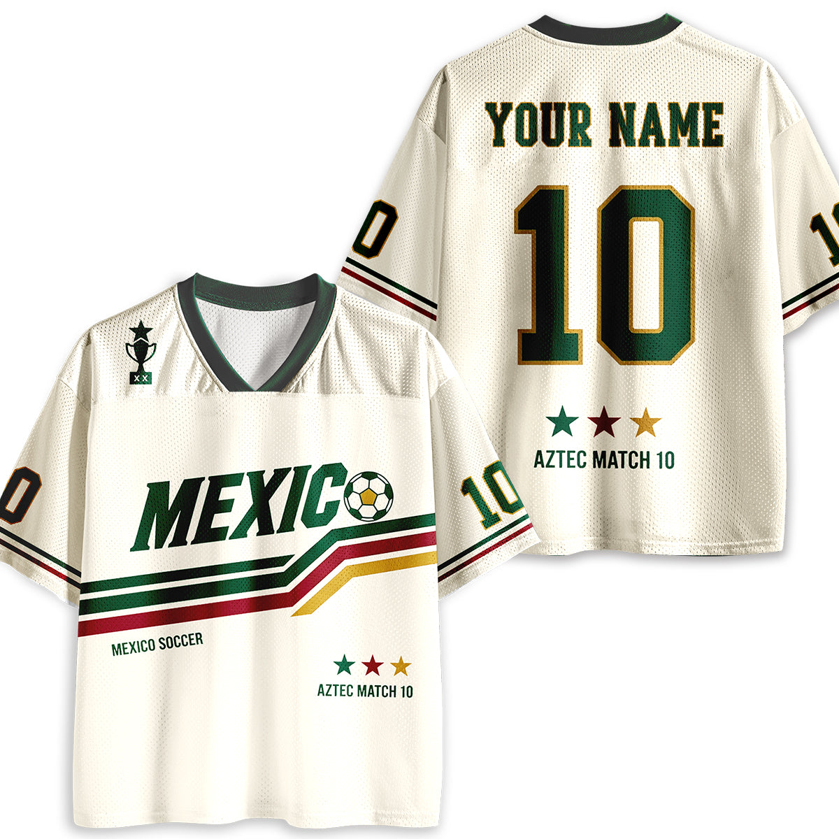 Personalized Name And Number Mexico Soccer Teacher Mesh Jersey