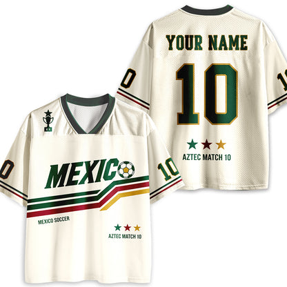 Personalized Name And Number Mexico Soccer Teacher Mesh Jersey