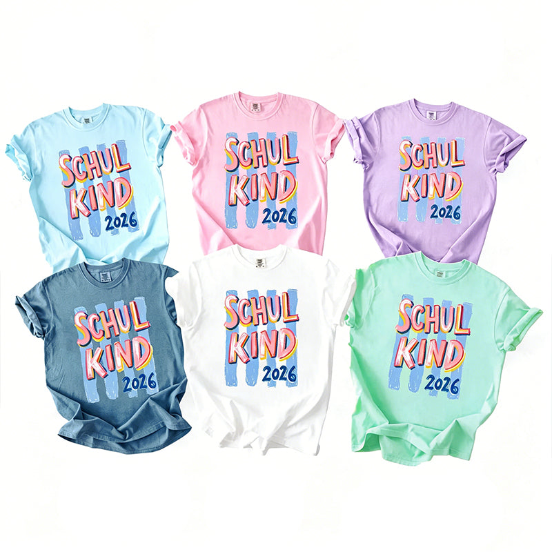 Personalized Schulkind Stripes Class T-Shirt