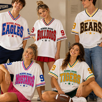 Personalized Mascot Name And Number Teacher Mesh Jersey