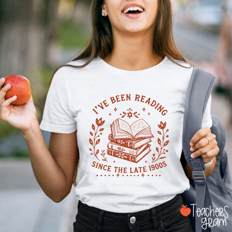 I've Been Reading Since The Late 1900s Book Floral T‑Shirt