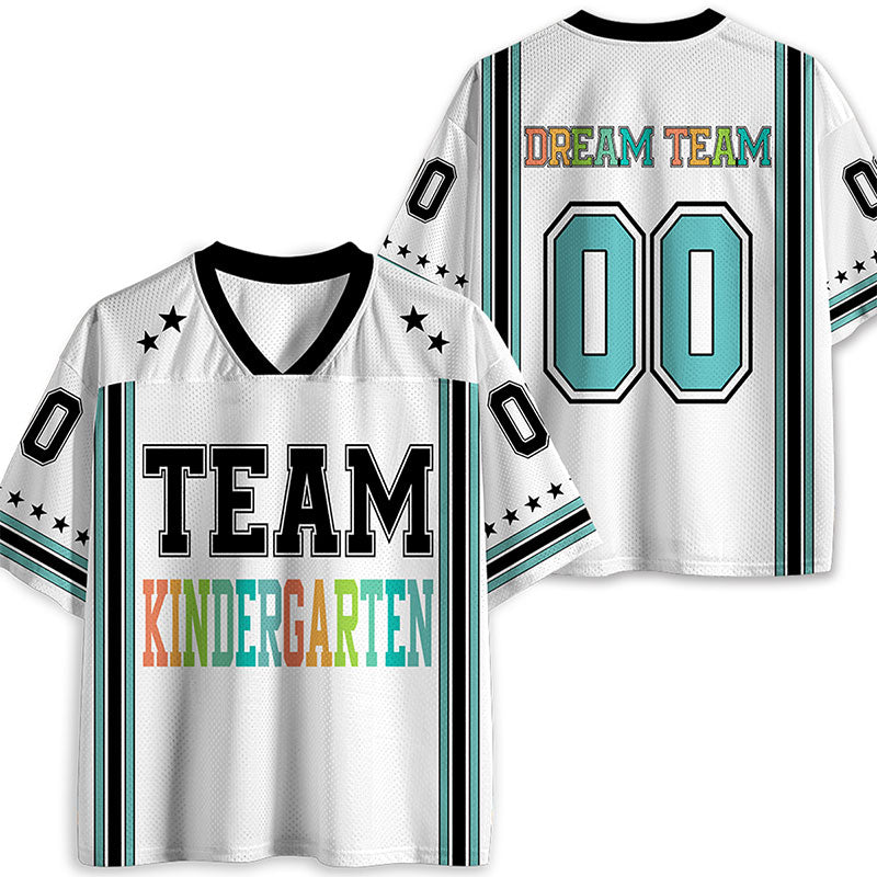 Personalized Grade And Number Star Teacher Mesh Jersey
