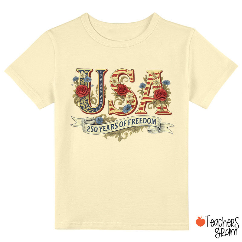 Usa 250 Years Of Freedom Class T-Shirt