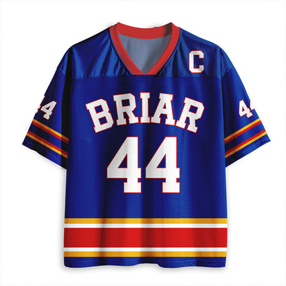 Personalized School Spirit Navy Teacher Mesh Jersey