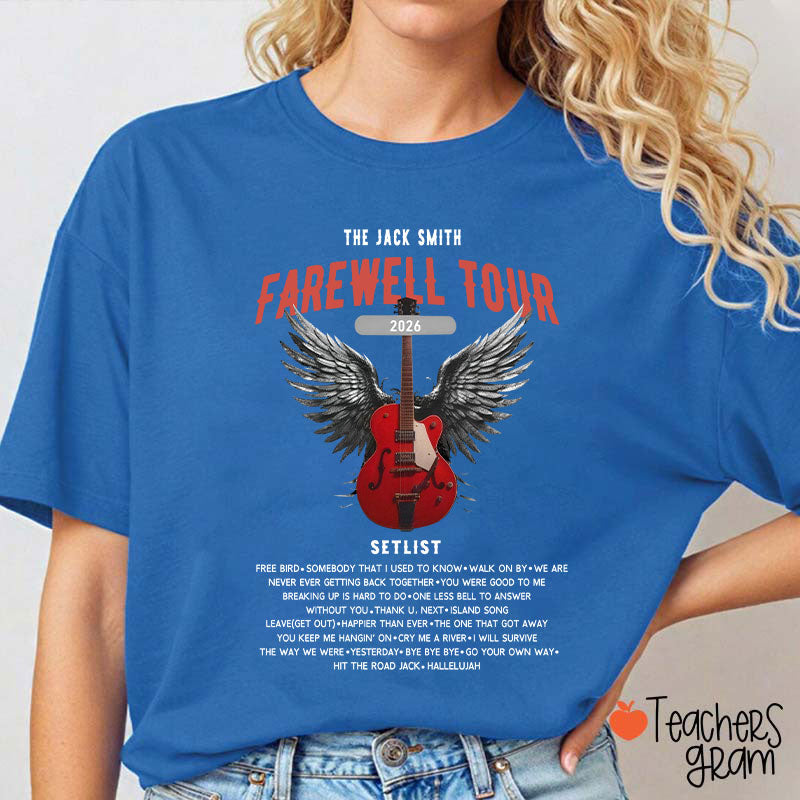 Personalized Retirement Funny Music-themed Teacher T-Shirt