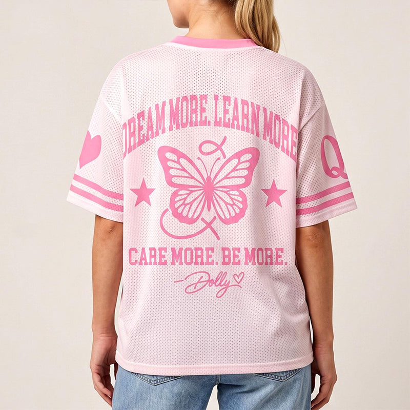 Dolly Butterfly Heart Teacher Mesh Jersey
