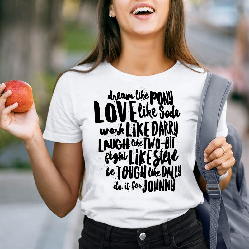 Famous Book Character Names Teacher T-Shirt
