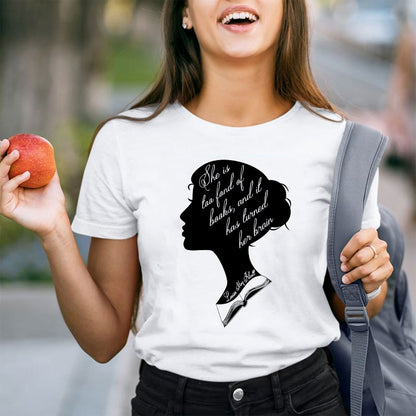 Too Fond Of Books Teacher T-Shirt