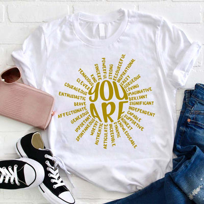 Believe In Yourself You Are Great Teacher T-Shirt